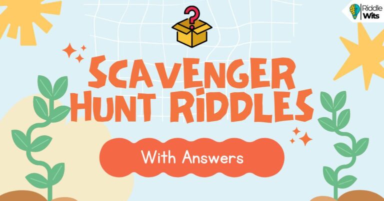 scavenger hunt riddles with answers