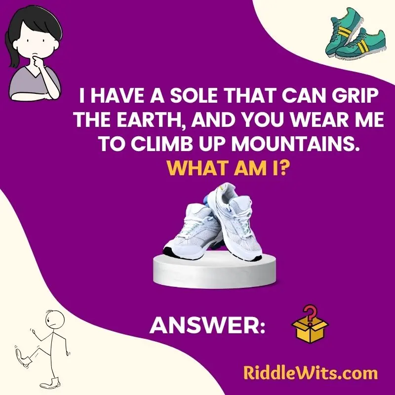 shoe riddles for treasure hunts