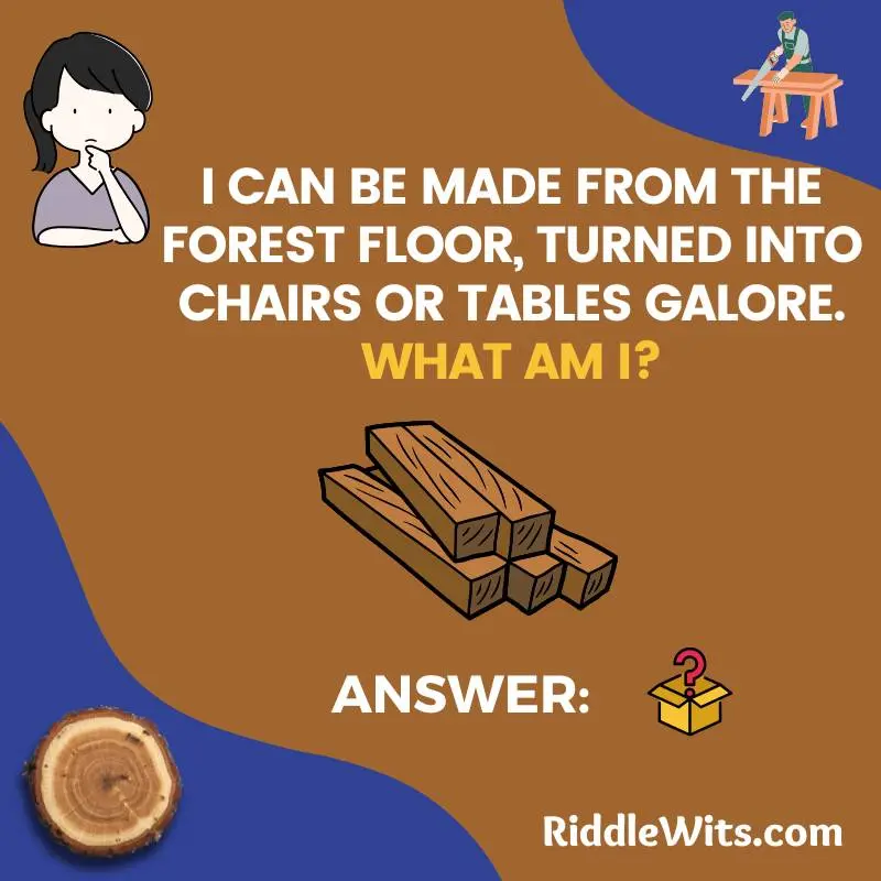 riddles about trees and wood