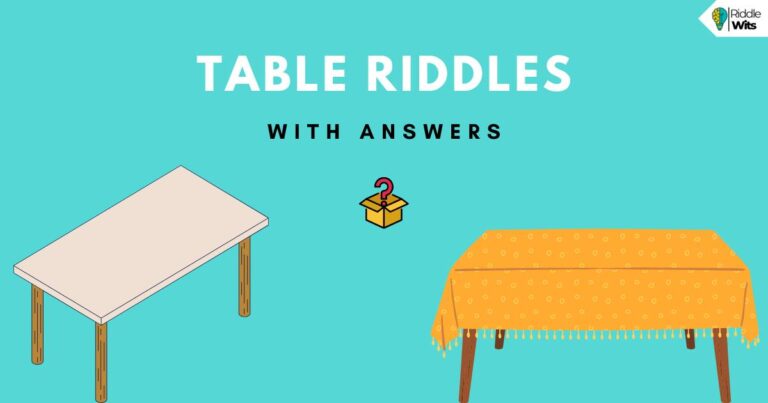 table riddles with answers