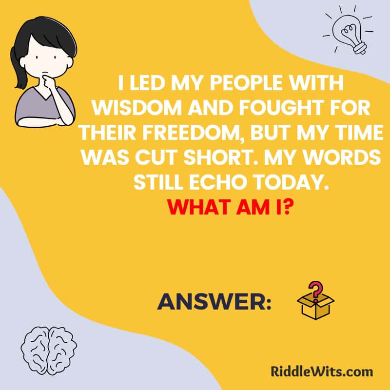 Riddles About Famous African Figures