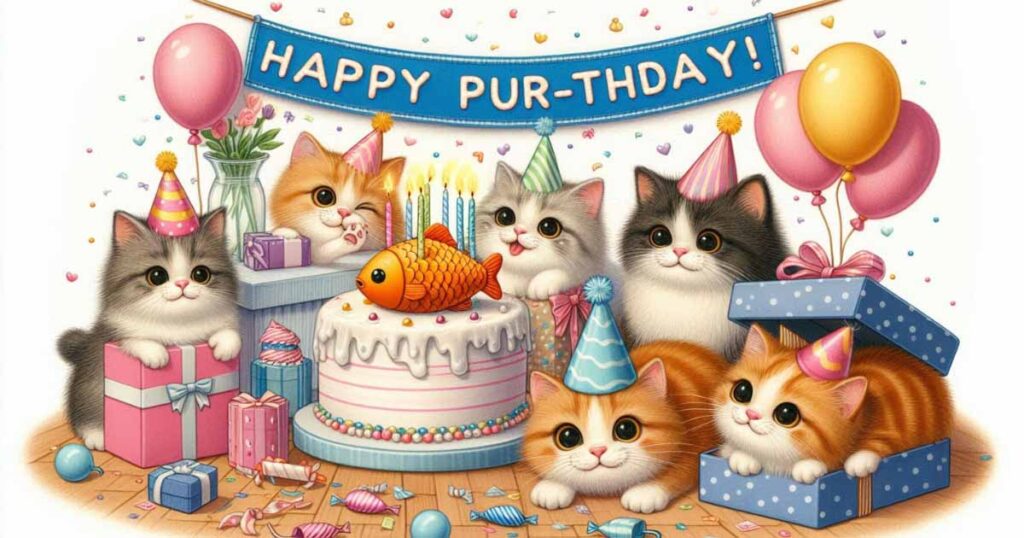 cat birthday puns