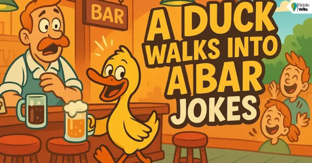 a duck walks into a bar jokes